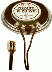 Massoth Visaton Loudspeaker K 28 WP, Ø28mm, 8 Ohms, 2 Watts