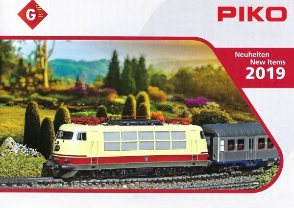 PIKO New Items catalog 2019 for scale G trains