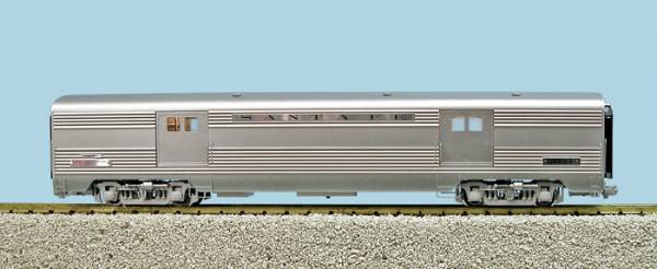 USA-Trains Santa Fe "Super Chief"Baggage - Stainless Steel,Spur G