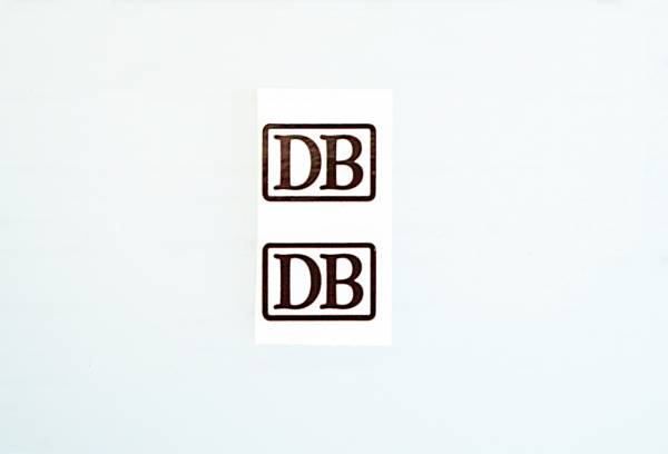 2 DB stickers for passenger cars 19x14mm échelle G