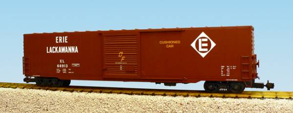 USA-Trains Erie Lackawanna Single Door - Frt Car Brown,Spur G