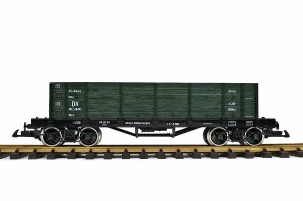 Zenner high-sided car, green, stainless steel wheels, scale G