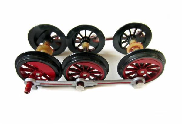 Train Spare Parts Plastic Wheel Sets for Train Steam Locomotive BR 99 6001-4, G Scale
