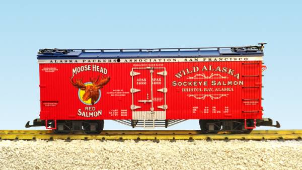 USA-Trains Moose Head Red Salmon – Red/Blue ,Spur G