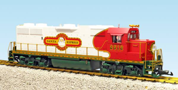 USA-Trains Christmas "Santa Express Railway" - White/Red/Green ,Spur G