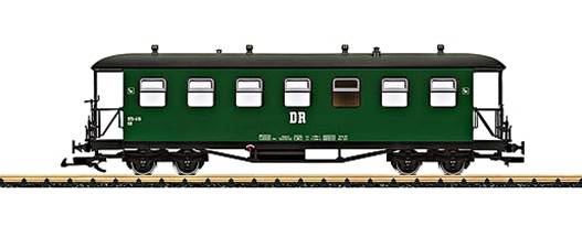 LGB Reco Passenger Cars green, DR, 970-416, Gauge