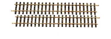 LGB 2 brass tracks, straight, L = 600 mm, scale G