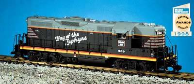 USA-Trains Burlington Route of the Zephyr GP9 Gray/Red ,Spur G