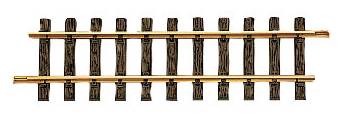 LGB 2 brass tracks, straight, L = 300mm, scale G