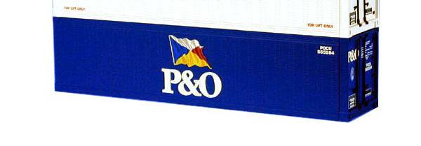 USA-Trains P&O 40 Ft. Container,Spur G