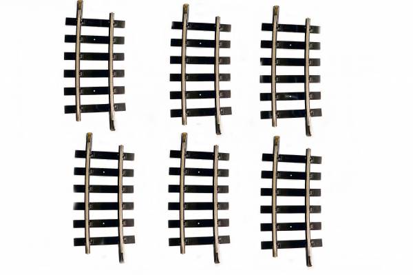 Piko 6 Messing Gleise 35216, gebogen, R5=1200mm, G-R5 7,5°, gebraucht, Spur G