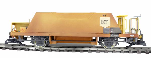 Pullman RHB Schotterwagen, XC 9423,RhB,ockergelb,Spur G, Gartenbahn