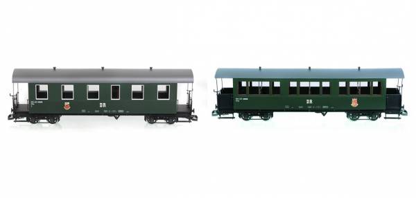 Train Line45 Set 2 DR Carro de equipaje tradicional para vehículos 902-303 + 900-458, escala G