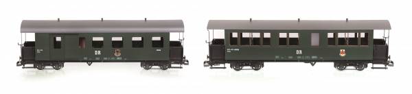 Train Line45 Set 2 piezas DR Traditionwagen 900-456 y 900-460 G Scale