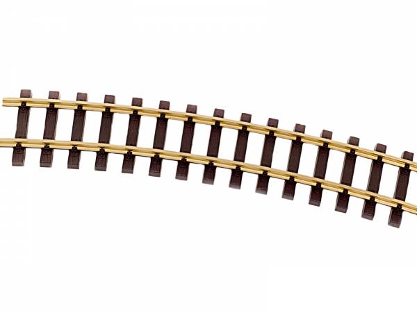 Thiel courbé piste R1750mm laiton, 12 pièces (cercle), G échelle