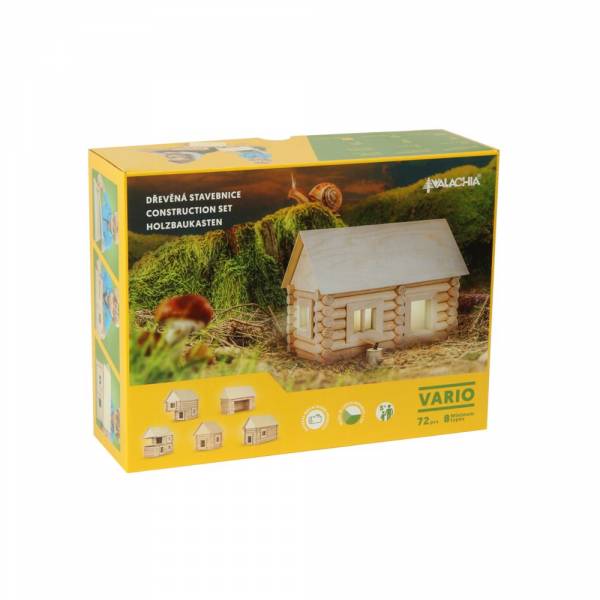 Walachia Vario Massive kit costruzione case in legno 72 parti