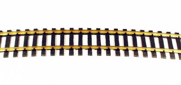 gebogenes 2-Schienengleis 22,5°, Radius 3000 mm Regelspur Spur II (64 mm), Spur 2